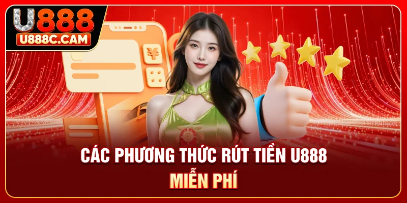 Các phương thức rút tiền U888 miễn phí