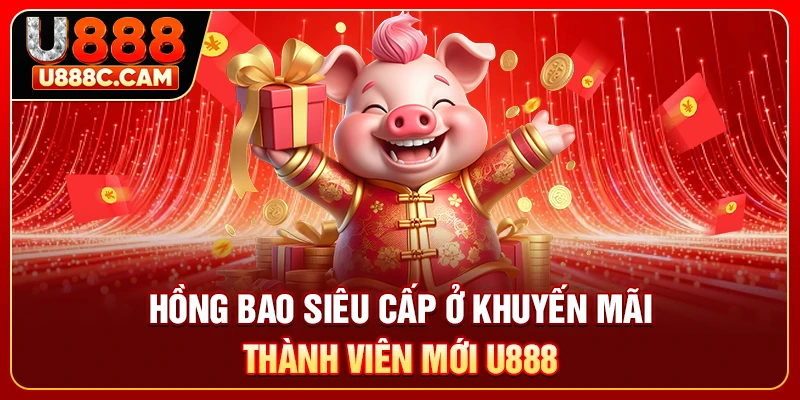Hồng bao siêu cấp ở khuyến mãi thành viên mới U888